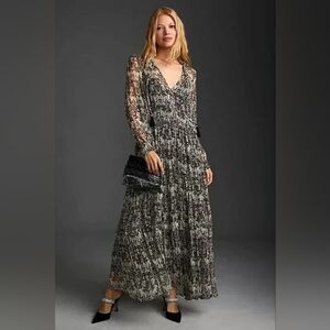 NEW The Marais Printed Chiffon Maxi Dress XL